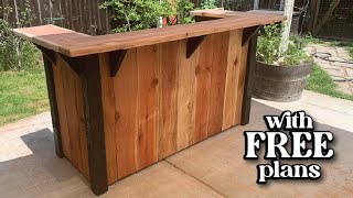 OutdoorPatio Bar DIY  Outdoor Living [upl. by Kato]