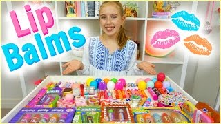 Lip Balm Collection amp Haul  EOS Baby Lips Lip Smackers and More [upl. by Atnoek190]