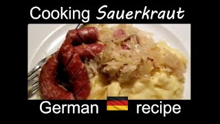 Cooked SAUERKRAUT  Delicious easy GERMAN recipe [upl. by Lehpar890]