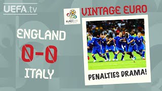 ENGLAND 00 ITALY FULL PENALTY SHOOTOUT EURO 2012  VINTAGE EURO [upl. by Ailati]