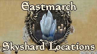 ESO Eastmarch All Skyshard Locations updated for Tamriel Unlimited [upl. by Val120]