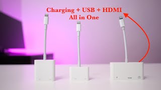 Lightning to USB and HDMI adapterIt actually works [upl. by Corene]