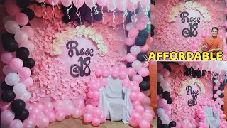 Birthday Decoration Ideas at Home  Debut Decoration Ideas  Birthday Design [upl. by Marne]