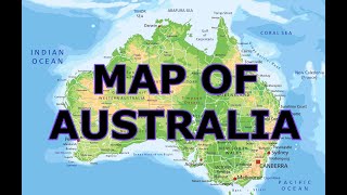 MAP OF AUSTRALIA [upl. by Etty]