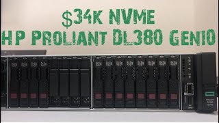 34k NVMe HP ProLiant DL380 Gen10 Server [upl. by Ballou]