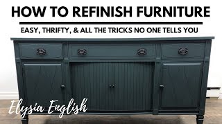 How to Refinish Furniture  Painting Furniture  Restoring Furniture [upl. by Yursa769]