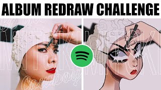 CARTOONIFY SPOTIFY ART CHALLENGE spotify decides what I draw [upl. by Nnylecyoj]