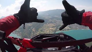 Paragliding Crash Accident at Annecy France  Raw Video [upl. by Channing]