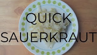 Quick Sauerkraut  Easy Recipes  The Slow 100 [upl. by Jennie]