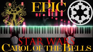 Imperial March  Carol of the Bells  EPIC STAR WARS Piano Cover Intermediate [upl. by Cima532]