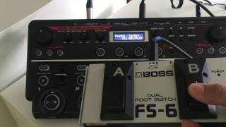 Boss RC505 and FS6 controller [upl. by Macri]