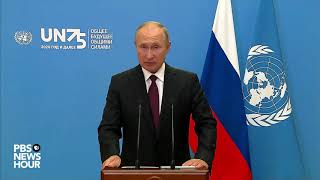 WATCH Russia President Putins full speech at UN General Assembly [upl. by Lance]