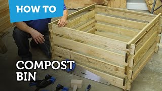 How to make a compost bin from pallets [upl. by Yeargain145]