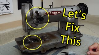 Repairing a Consew Industrial Sewing Machine [upl. by Freiman]