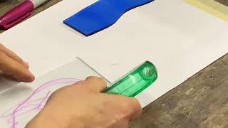 Intro to stained glass cutting 2 of 5 Deep inside curves [upl. by Rapp]