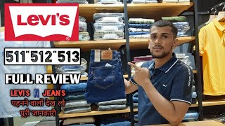 LEVIS JEANS  LEVIS JEANS 510 511 513 FULL REVIEW [upl. by Joelie234]