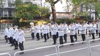 Beating retreat 2015 massed bands birdcage walk [upl. by Einre577]