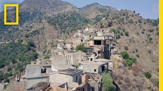 Explore a Ghost Town in Southern Italy  National Geographic [upl. by Ynitsed]