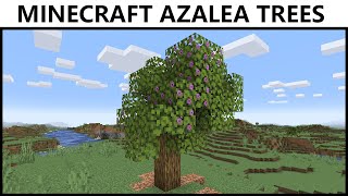 Where To Find AZALEA TREES In MINECRAFT [upl. by Arataj]