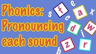 English Letter Pronunciation  Phonics [upl. by Ettenwahs]