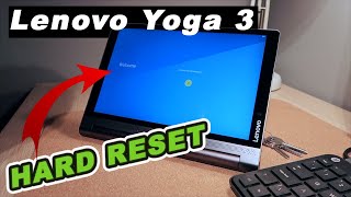 Hard reset Lenovo Yoga Tab 3  Erase everything  Tutorial 😃 [upl. by Saref]