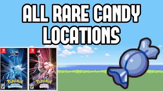 All Rare Candy Locations in Pokemon Brilliant Diamond amp Shining Pearl [upl. by Granthem135]