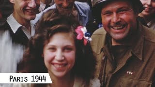 Paris  Liberation in August 1944 in color and HD [upl. by Shiau]