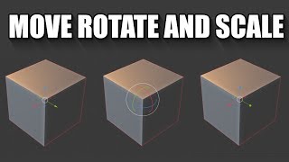 Blender 28 How to move rotate and scale with shortcuts [upl. by Ahtram]