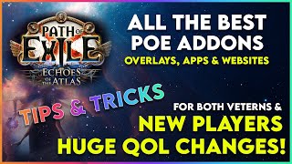 The Best POE Addons Overlays Apps amp Websites  Massive Quality of Life Changes [upl. by Ariahaj]