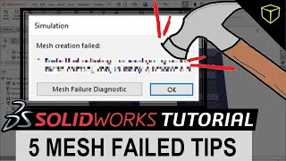 5 Mesh Failed Tips for SOLIDWORKS Simulation [upl. by Ynohtnaleahcim]