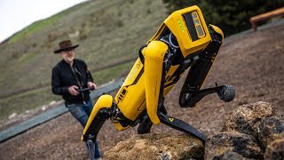 Adam Savage Tests Boston Dynamics Spot Robot [upl. by Murtagh65]