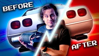 CORVETTE EXHAUST Review Magnaflow Mufflers on a C4 BeforeAfter Comparison [upl. by Eetnahc570]