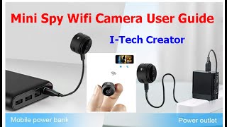 How to Setup and Install A9 Mini Spy WiFi Wireless HD 1080P Camera [upl. by Naltiak]