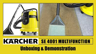 Karcher SE 4001 Multifunction Vacuum Cleaner Unboxing amp Demonstration [upl. by Howlyn28]