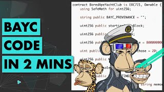 Bored Ape Yacht Club code in 2 mins [upl. by Relyk990]