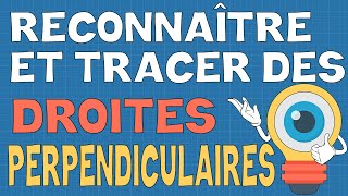 Reconnaître et tracer des droites perpendiculaires [upl. by Kered]