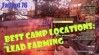 Fallout 76 Best CAMP Locations Lead Farming [upl. by Amin]