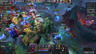 🎮 Intel Iris Xe Graphics G7  Dota 2 gameplay benchmarks 1080p [upl. by Yelssew]