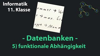 5 Funktionale Abhängigkeit Datenbanken [upl. by Silrak]