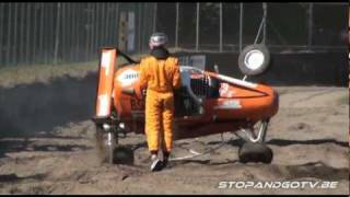 Rallycross Valkenswaard rollover crash [upl. by Durward237]