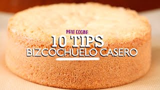 10 TIPS para hacer BIZCOCHUELO y NO FALLAR [upl. by Leirol]