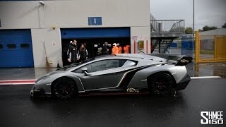 Lamborghini Veneno  Revs and Exclusive Track Footage [upl. by Otinauj]