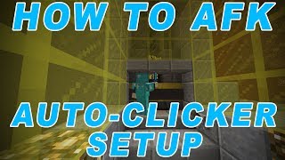 How to AFK in Minecraft AUTOCLICKER SETUP [upl. by Benjy388]