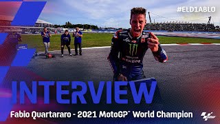 Fabio Quartararo MotoGP™ World Champion Interview [upl. by Skrap]