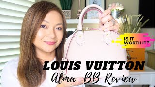 Louis Vuitton Alma BB Honest Review  Epi leather Galet [upl. by Altis]