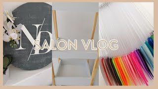 SALON VLOG 1  Nail Technician  South African YouTuber [upl. by Vareck]