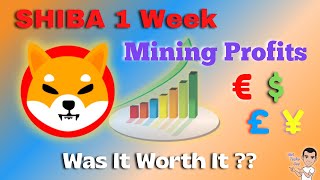 Shiba Inu Mining Profits after 1 Week using unMineable  Was it Worth It [upl. by Akinod]