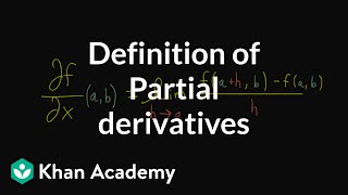 Formal definition of partial derivatives [upl. by Suiremed705]