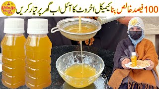 100 Pure Walnut Oil Recipe  Akhrot Ka Oil Banane Ka Tarika  Village Handi Roti [upl. by Enyawed]