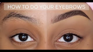 HOW TO QUICK AND EASY EYEBROW TUTORIAL  BEGINNER FRIENDLY  UPDATED BROW ROUTINE [upl. by Loutitia]